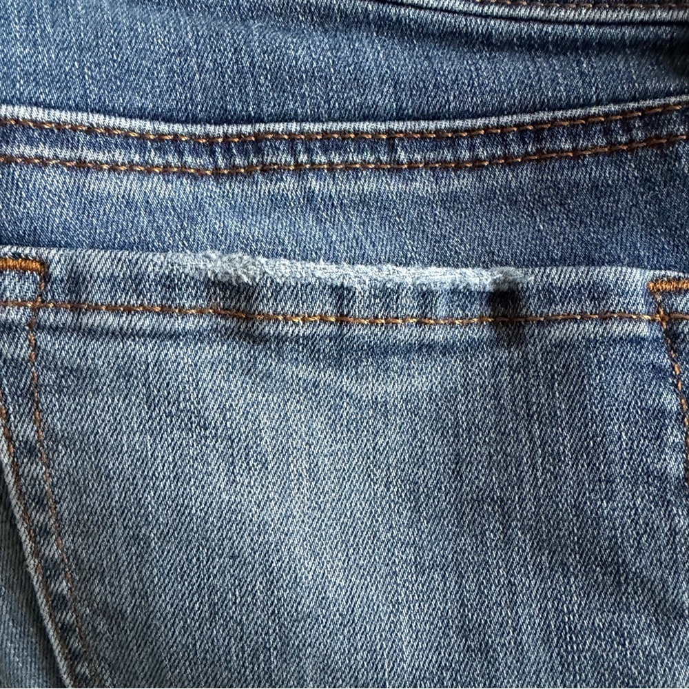 LOFT Modern Skinny Jeans Womens 27/4 Blue Medium Wash Distressed Denim 27x28.5 - Picture 10 of 11